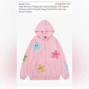 NWOT | Kids & Teens | Pink Y2K Gamer Star Hoodie